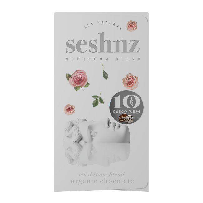 SESHNZ MUSHROOM BLEND ORGANIC 10GM CHOCOLATE BAR 5CT/ BOX (10,000mg)