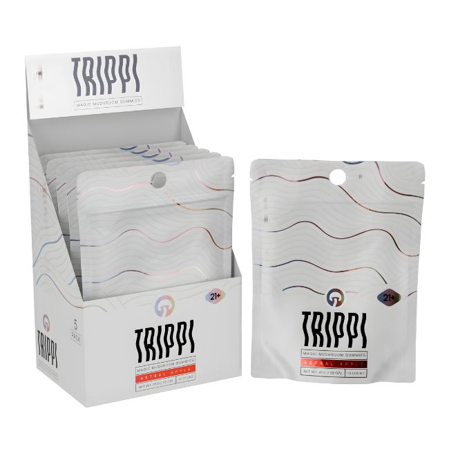 TRIPPI MAGIC MUSHROOM GUMMIES 10CT/5PK BOX