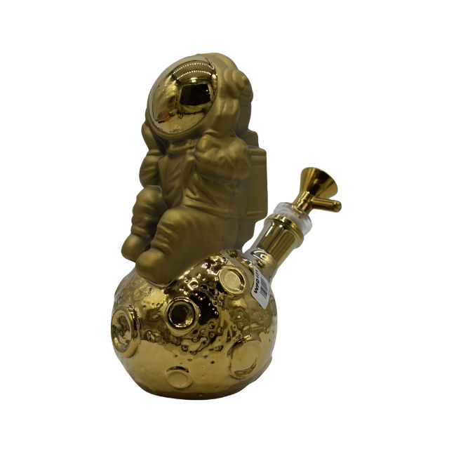 GLASS 8" SPACE MAN DESIGN FANCY WATER PIPE