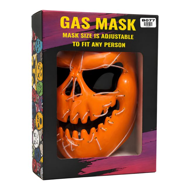 PUMPKIN  FACE DESIGN SMOKING GAS MASK