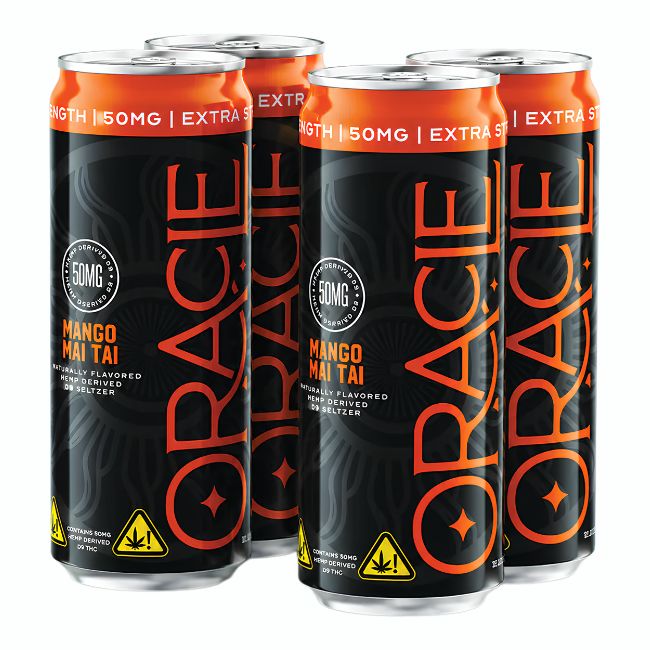 ORACLE ORGANIX HEMP DRIVED D9 EXTRA STRENGHT SELTZER DRINK 50MG (12OZ  355ML/ CAN) 4PK