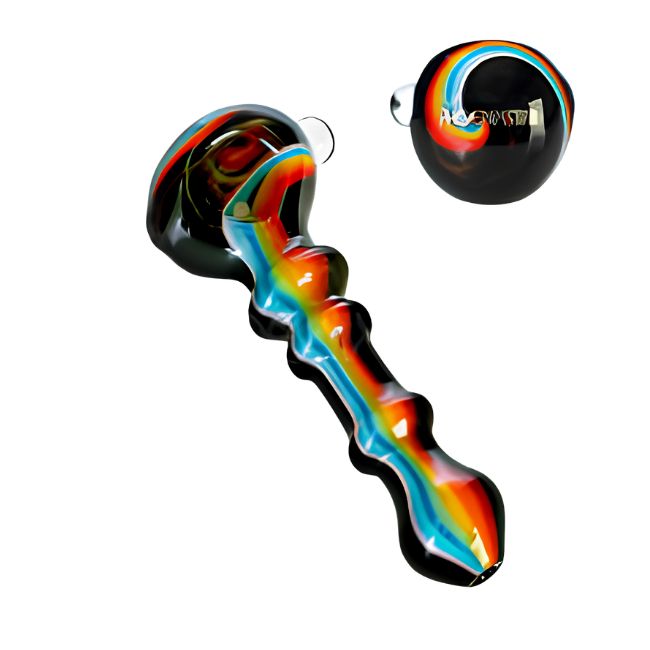 4.5'' PHOENIXSTAR GLASS COLOR FULL HAND PIPE