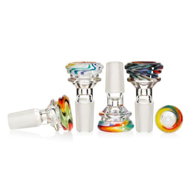 PHOENIX GLASS 14MM ASSORTED COLOR BOWL