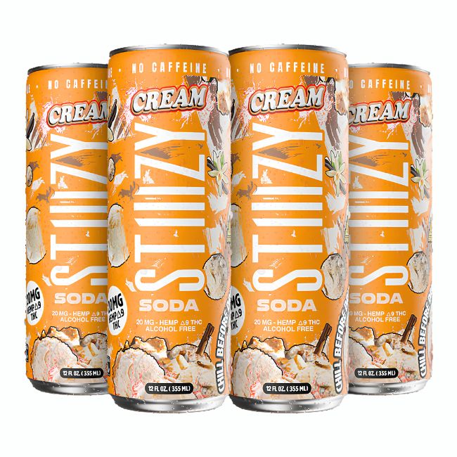STIIIZY 20MG HEMP D9 THC SODA DRINK ALCOHOL FREE (12OZ  355ML/ CAN) 4PK